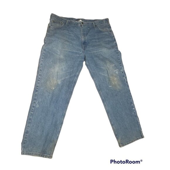 Men's Vintage CARHARTT Jeans 90's Relaxed Fit 44X32 Mexico Workwear Construction - Picture 1 of 8